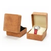 pu leather stitching watch box, flip cover watch storage box, live-streaming jewelry packaging display box, portable gift watch box Application Scenario